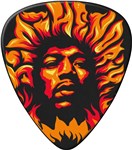 Dunlop JHP14HV Jimi Hendrix '69 Psych Voodoo Fire Picks, 6 Player Pack
