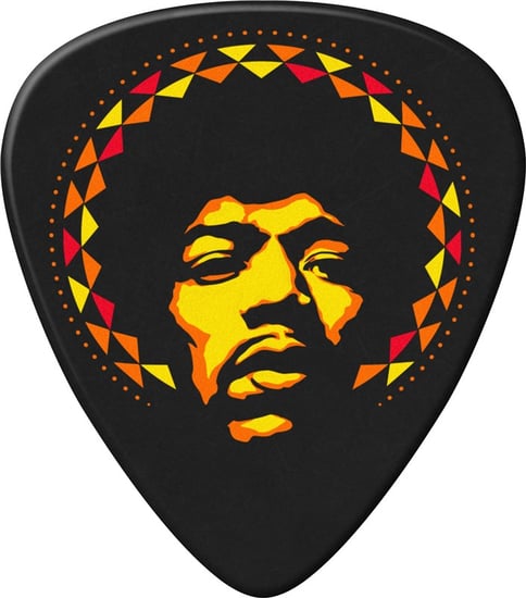 Dunlop JHP16HV Jimi Hendrix '69 Psych  Aura Mandala Picks, 6 Player Pack
