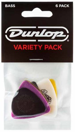 Dunlop PVP117 Bass Pick Variety Pack, 6 Pack	