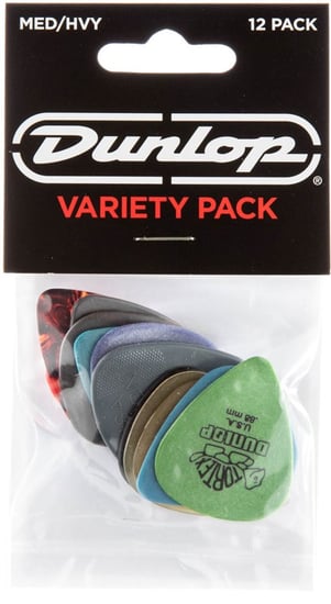 Dunlop PVP102 Pick Variety Pack, Medium/Heavy, 12 Pack