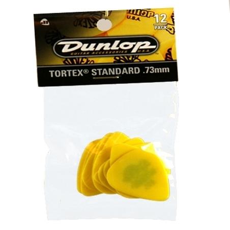 Dunlop 418P Tortex Standard Picks, .73mm, 12 Pack