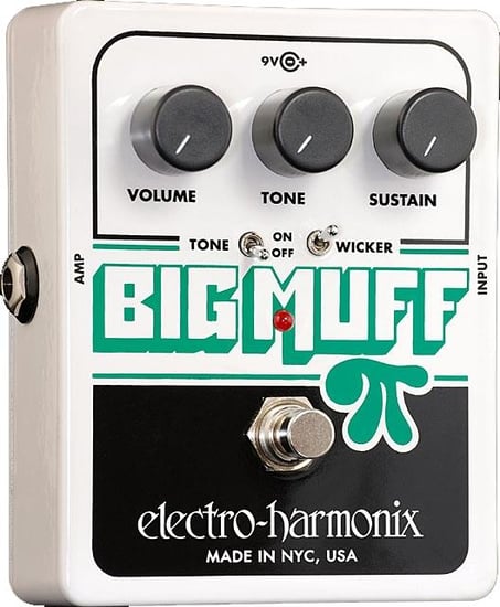 Electro-Harmonix Big Muff Pi with Tone Wicker Distortion Sustainer Pedal