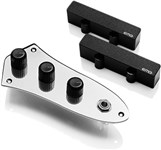 EMG J-SYSTEM Active Jazz Bass Pickup Set with Control Plate, Black