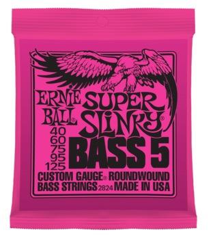 Ernie Ball 2824 Super Slinky Bass, 5-String, 40-125