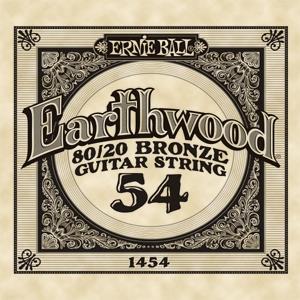 Ernie Ball 1454 Earthwood 80/20 Bronze Acoustic Single String, 54