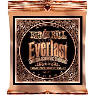Ernie Ball 2548 Everlast Coated Phosphor Bronze Acoustic, Light, 11-52