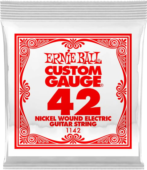 Ernie Ball 1142 Nickel Wound Electric Single String, 42