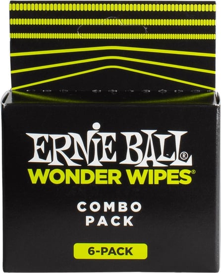 Ernie Ball 4279 Wonder Wipes Combo, 6 Pack