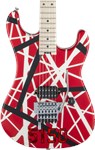 EVH Striped Series 5150, Maple, Red with Black/White Stripes