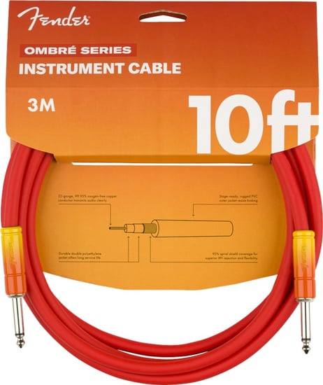 Fender 10' Ombre Cable, Tequila Sunrise