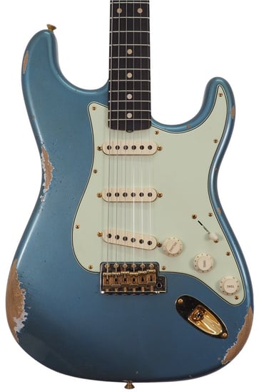 Fender Custom Shop 60' Stratocaster Relic, Gold HW, Super Faded/Aged Lake Placid Blue