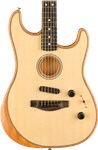 Fender American Acoustasonic Stratocaster Acoustic/Electric Guitar, Natural