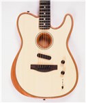 Fender American Acoustasonic Telecaster Acoustic/Electric Guitar, Natural
