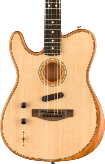 Fender American Acoustasonic Telecaster Acoustic/Electric, Natural, Left Handed