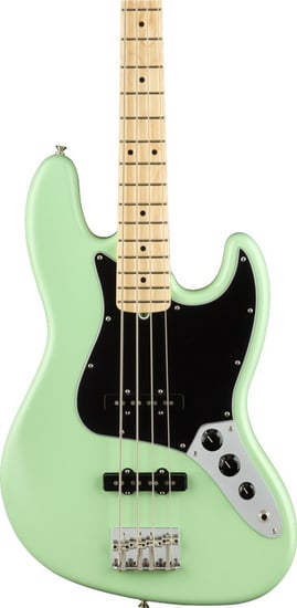 Fender American Performer Jazz Bass, Maple, Satin Surf Green