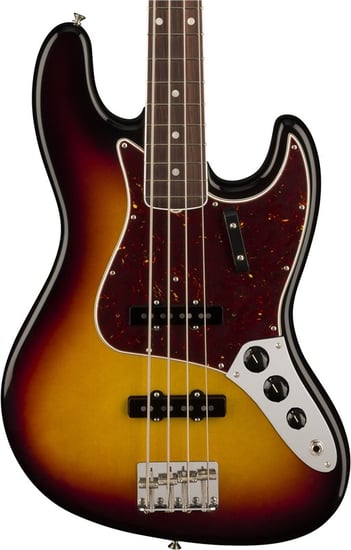 Fender American Vintage II 1966 Jazz Bass, 3-Colour Sunburst