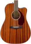Fender CD-140SCE All Mahogany Electro-Acoustic Guitar with Case, Natural