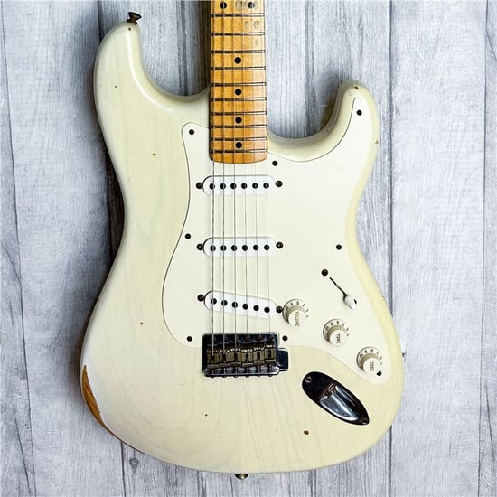 Fender Custom Shop 1957 Stratocaster Relic, 2014, White Blonde, Second-Hand