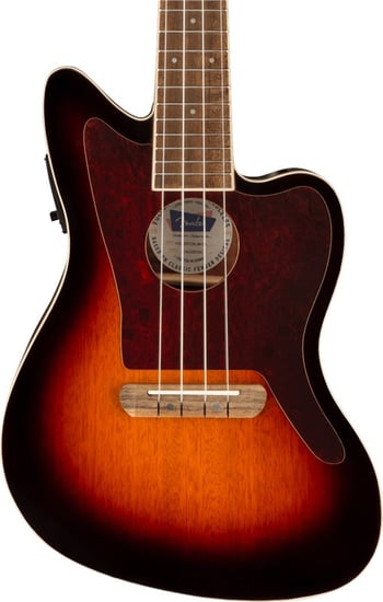 Fender Fullerton Jazzmaster Uke, 3-Color Sunburst