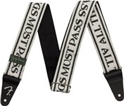 Fender George Harrison All Things Must Pass Logo Strap, White/Black