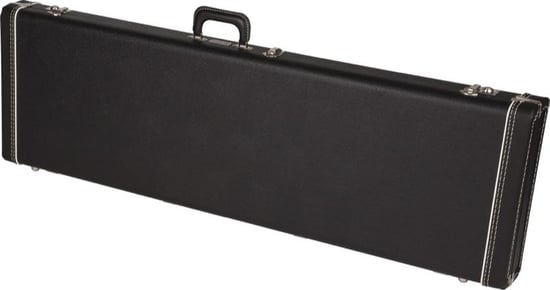 Fender Jazz Bass Multi-Fit Hard Case, Black Interior, Black Tweed
