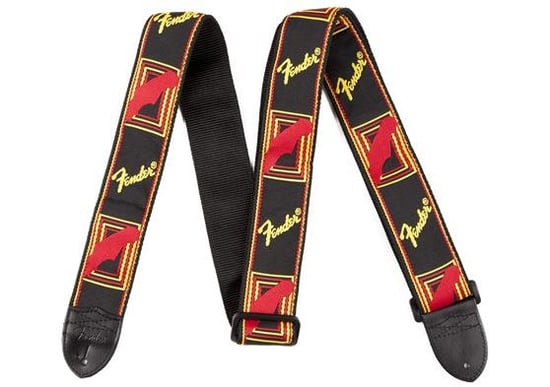 Fender Monogrammed Strap (Yelllow and Red)