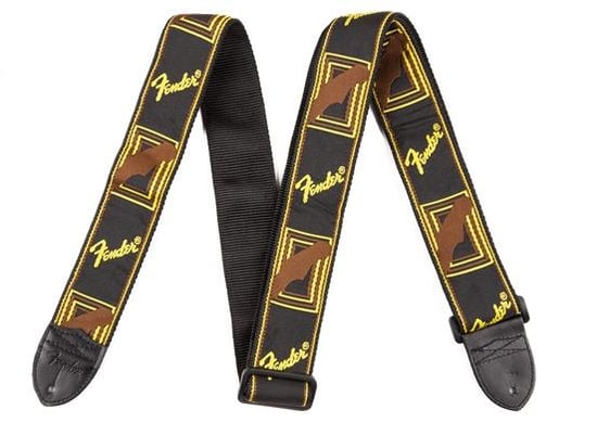 Fender Monogrammed Strap (Yellow and Brown)