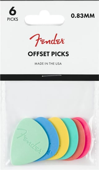 Fender Offset Picks, Multi-colour (6)
