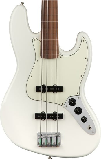 Fender Player Jazz Bass Fretless Polar White Pau Ferro 