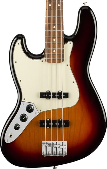 Fender Player Jazz Bass, 3-Tone Sunburst, Left Handed