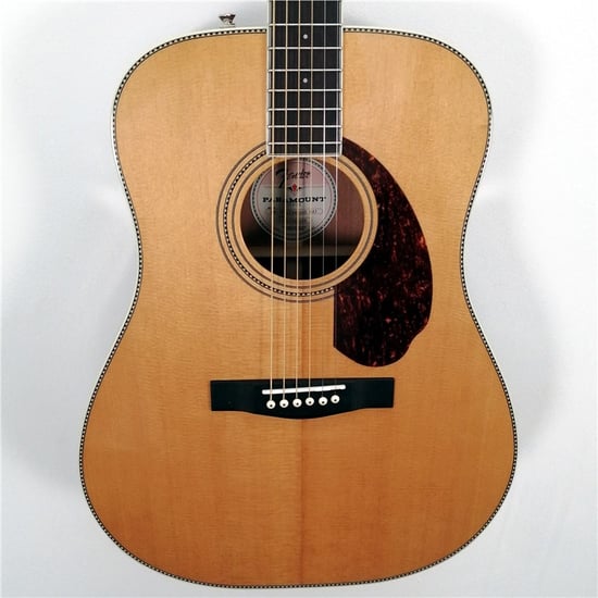 Fender Paramount PM-1E Standard Dreadnought Electro-Acoustic Guitar (Natural), B-Stock