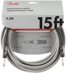Fender Professional Instrument Cable, 4.5m/15ft, White Tweed