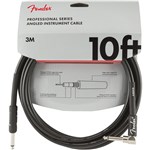 Fender Professional Instrument Cable, Angled/Straight, 3m/10ft, Black