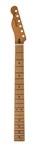 Fender Satin Roasted Maple Telecaster LH Neck, 22 Jumbo Frets, 12in, Maple, Flat Oval Shape