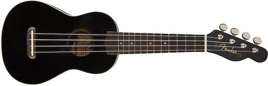 Fender Venice Soprano Ukulele Black