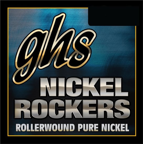 GHS R+RXL/L Nickel Rockers Rollerwound Pure Nickel Electric, Extra Light/Light, 9-46