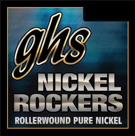 GHS R+EJM Nickel Rockers Rollerwound Pure Nickel Electric, Custom Medium, 11-52
