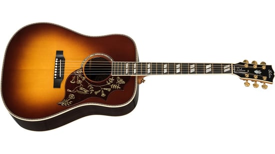 Gibson Acoustic Hummingbird Deluxe, Ebony Fretboard, Rosewood Burst