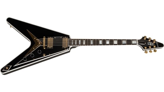 Gibson Custom Flying V Custom, Ebony Fingerboard, Gloss Ebony