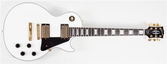 Gibson Custom Les Paul Custom, Ebony Fingerboard, Gloss Alpine White