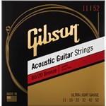 Gibson Gear SAG-BRW11 80/20 Bronze Acoustic Guitar Strings, Ultra Light 11-52