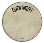 Gretsch Broadkaster Fiberskyn Resonant Bass Drum Head w/ Centre Logo, 20in 