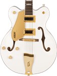 Gretsch G5422GLH Electromatic Classic Hollow Body, Gold Hardware, Snow Crest White, Left Handed