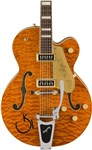 Gretsch Limited Edition G6120TGQM-56 Quilt Classic Hollow Body, Roundup Orange Stain