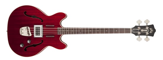 Guild Starfire Bass Newark St Hollow-Body, Cherry Red