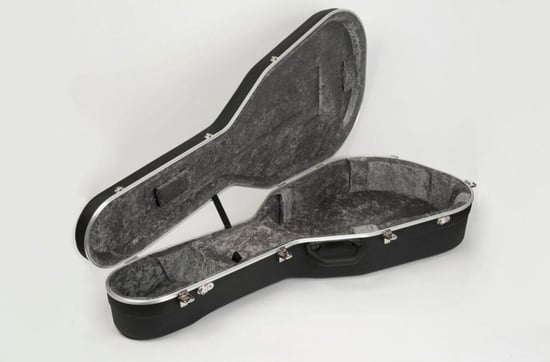 Hiscox GJ Jumbo Acoustic Hard Case, Black/Silver