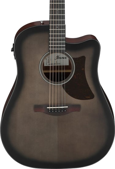 Ibanez AAD50CE-TCB Dreadnought Electro-Acoustic, Transparent Charcoal Burst Low Gloss