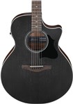 Ibanez AE140-WKH, Weathered Black Open Pore Top, Open Pore Natural Back and Sides