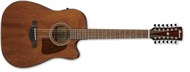 Ibanez AW5412CE Artwood 12-String Dreadnought Electro Acoustic, Open Pore Natural