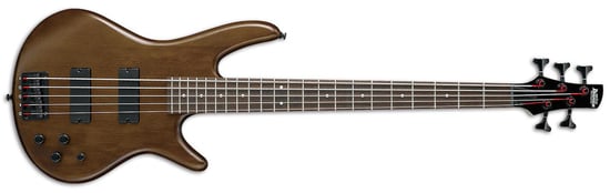 Ibanez GSR205B Gio 5 String Bass, Walnut Flat
